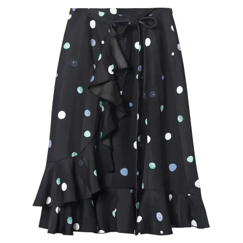 LILY Polka Dot Pleated 스커트 142064537