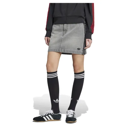아디다스 아디컬러 3 Stripes 데님 스커트 142095256