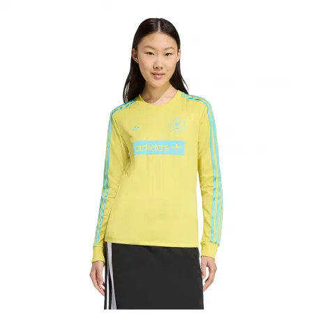 아디다스 그래픽 Football Bodycon 긴팔 티셔츠 142096298