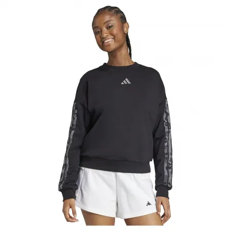 아디다스 Animal Print 3 Stripes French Terry 스웨터 142116773