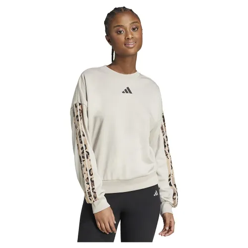 아디다스 Animal Print 3 Stripes French Terry 스웨터 142116774