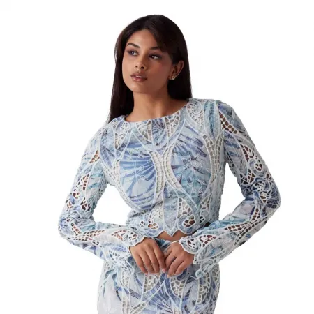 게스 W5GH0TWHAD2 긴 소매 블라우스 142123557