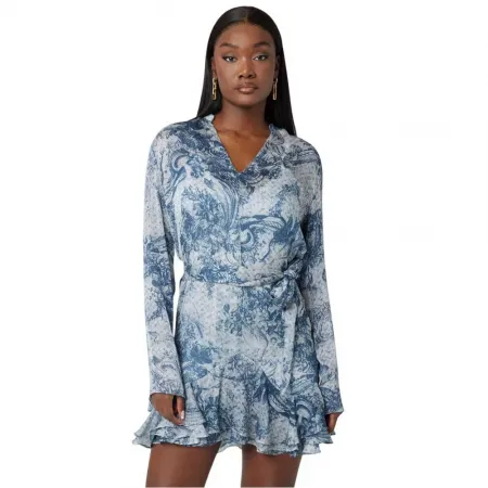 게스 W5RK35WDW82 긴팔 원피스 142124034