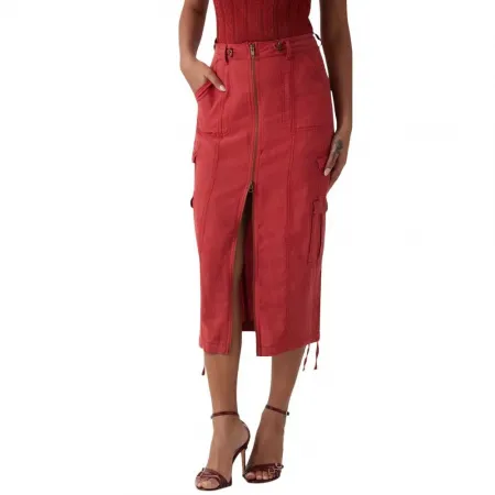 게스 W5GD1HWG8N0 미디 스커트 142124233