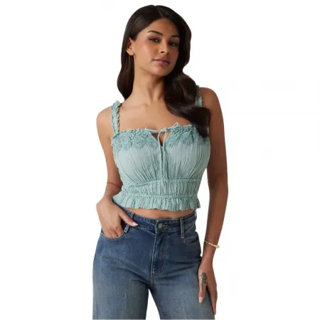 게스 W5GH0UWE340 슬리브리스 블라우스 142124257