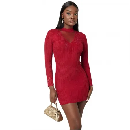 게스 W5RK14Z2Y50 긴팔 짧은 원피스 142124440