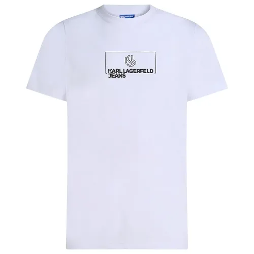 KARL LAGERFELD Outline Logo Slim Fit 티셔츠 142144904