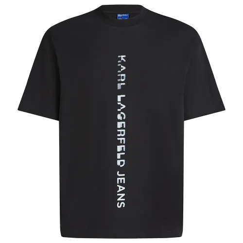KARL LAGERFELD Vertical Logo Regular Fit 티셔츠 142144919