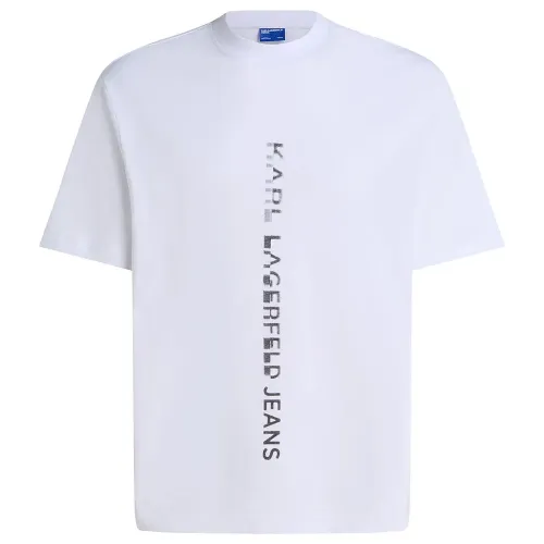KARL LAGERFELD Vertical Logo Regular Fit 티셔츠 142144920