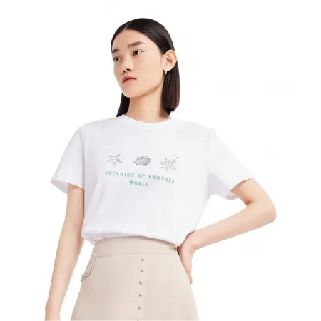 LILY Playful Printed Round 반팔 티셔츠 142155568