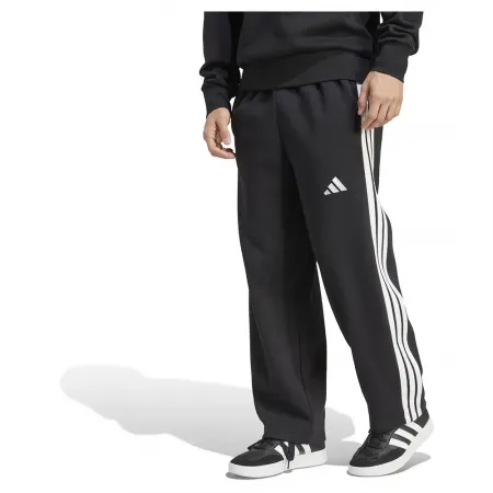 아디다스 에센셜 3 Stripes 플리스 Wide Leg 바지 142156432