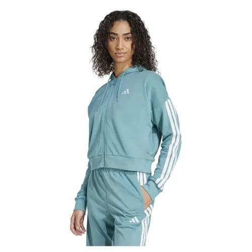 아디다스 에센셜s 3 Stripes French Terry 풀지퍼 스웨터 142156497