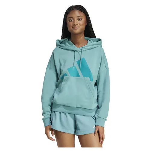 아디다스 에센셜s Big Logo French Terry Loose 후드티 142156547
