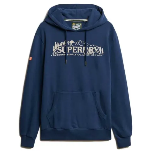 슈퍼드라이 Outdoor Scene Relaxed Fit 후드티 142160050