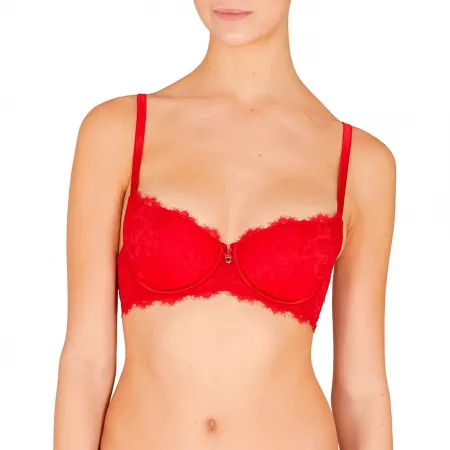 엠프리오 아르마니 Satin Lace Padded Balconette 브라 142165682