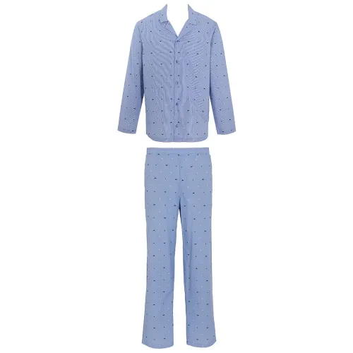 엠프리오 아르마니 Logoed Pattern Woven 파자마 142165705