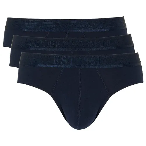 엠프리오 아르마니 Shiny Logoband Pack 삼각팬티 3 팩 142165721