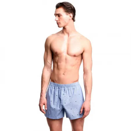 엠프리오 아르마니 Logoed Pattern Woven 복서 브리프 142165769