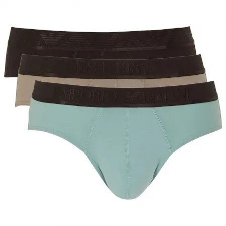 엠프리오 아르마니 Shiny Logoband Pack 삼각팬티 3 팩 142165846