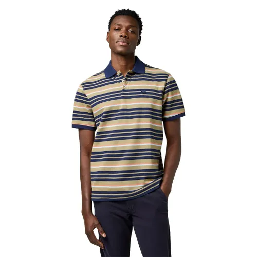 랭글러 Stripe Regular Fit 반팔 폴로 셔츠 142166936