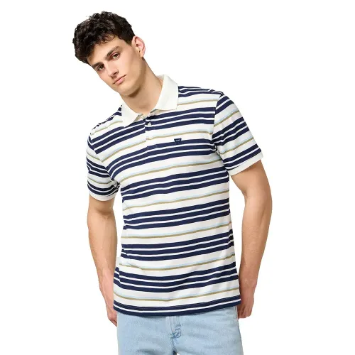 랭글러 Stripe Regular Fit 반팔 폴로 셔츠 142166937