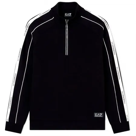 엠프리오 아르마니 Train Logo Series Tape Br 하프 지퍼 스웨터 142174215