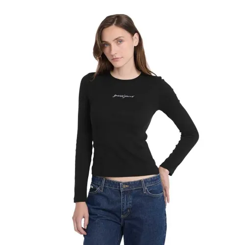 게스 W5RI58-KA0H1 Slim Fit 긴팔 티셔츠 142217451