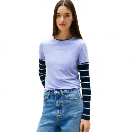 타미힐피거 Ess Logo 1 Slim Fit 반팔 티셔츠 142276978