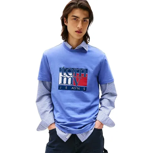 타미힐피거 RWB Flag Slim Fit 반팔 티셔츠 142277015