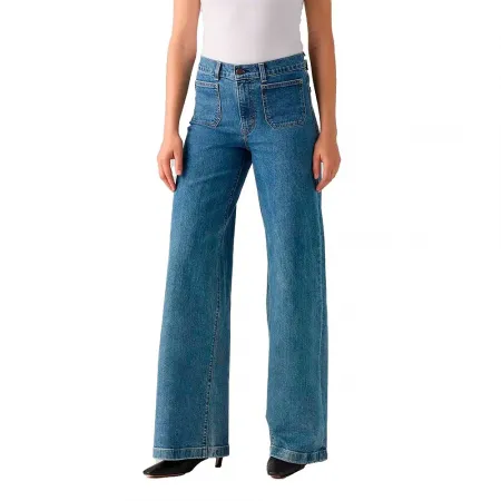 리바이스 728 Tailored Wide Leg 하이웨이스트 청바지 142281550