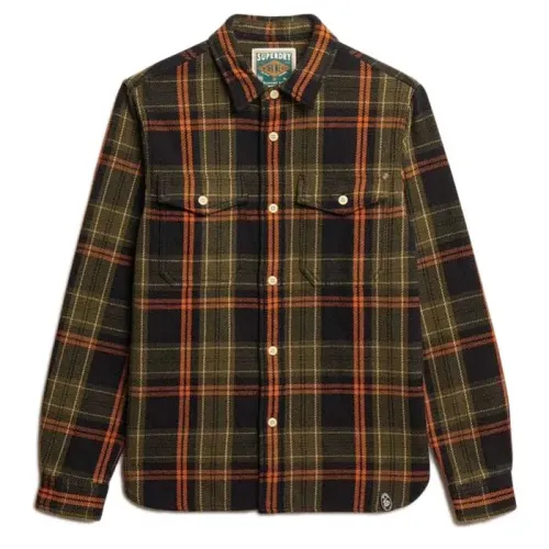 슈퍼드라이 Merchant Heavy 긴팔 셔츠 142285120