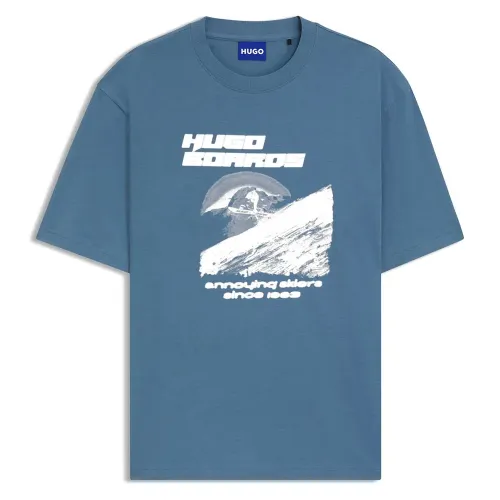 휴고 보스 Napolux 10258299 01 BLUE 티셔츠 142330600