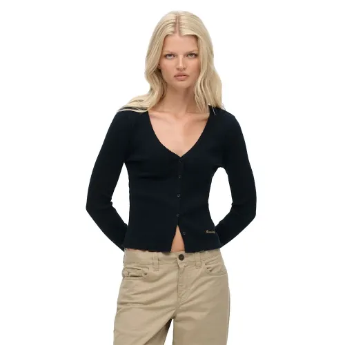 슈퍼드라이 에센셜 Button Thru 긴팔 티셔츠 142369394