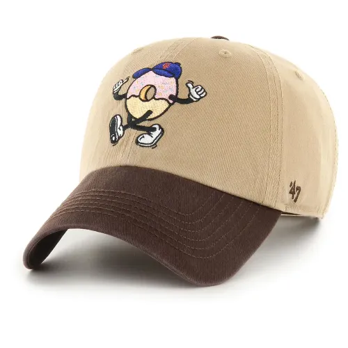 47 MLB New York Mets Khaki Cartoon Icon Clean Up 모자 142370358