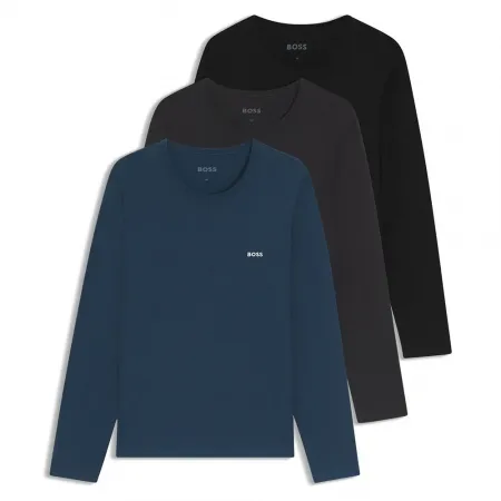 보스 Classic 10243514 01 긴팔 이너웨어 3 팩 142372811