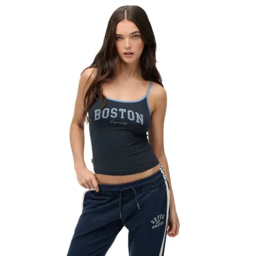 슈퍼드라이 에센셜 Branded 나시 티셔츠 142380824