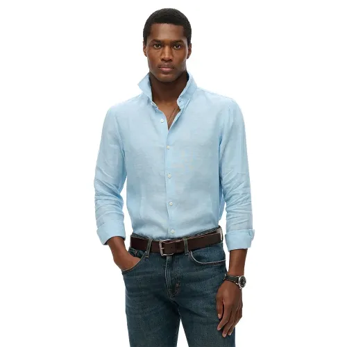 슈퍼드라이 Sd Embroidered Vacation Linen 긴팔 셔츠 142380973