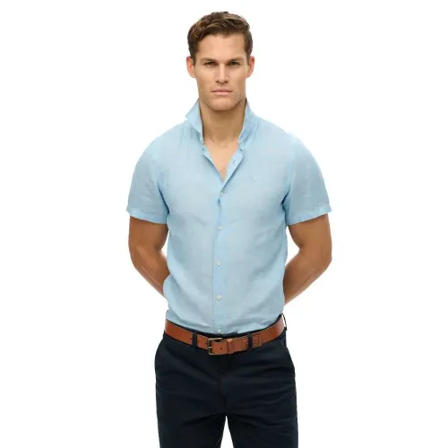 슈퍼드라이 Sd Embroidered Vacation Linen 반팔 셔츠 142380981