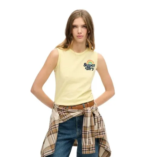 슈퍼드라이 빈티지 Rainbow 나시 티셔츠 142381082