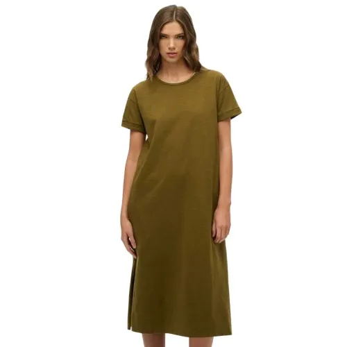 슈퍼드라이 W8011868A 반팔 미디 원피스 142381093