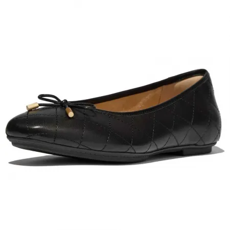 핏플랍 Delicato Bow Quilted Leather 플랫슈즈 142392519