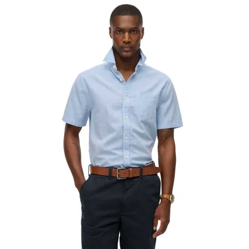 슈퍼드라이 City Cotton Linen 반팔 셔츠 142446995