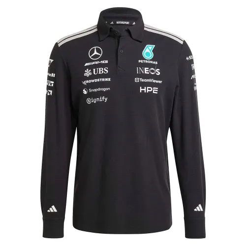 아디다스 메르세데스-AMG Petronas F1 Team Engineers 긴 소매 폴로 142666807
