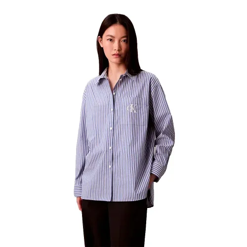 캘빈클라인 데님 긴팔 짧은 원피스 142679690