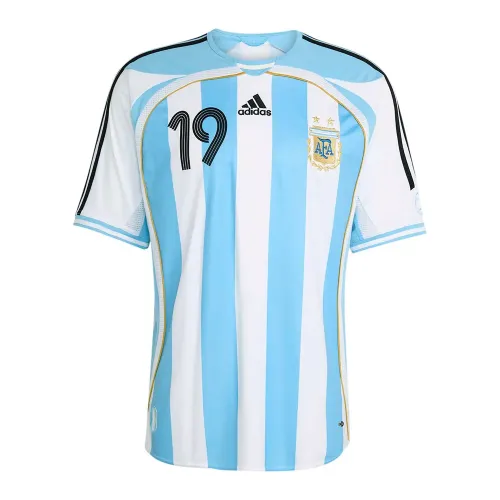 아디다스 Argentina Home 2006 Messi 반팔 티셔츠 142680603