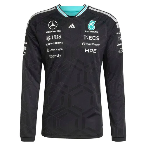 아디다스 메르세데스-AMG Petronas F1 Team Driver Authentic 긴팔 티셔츠 142681612