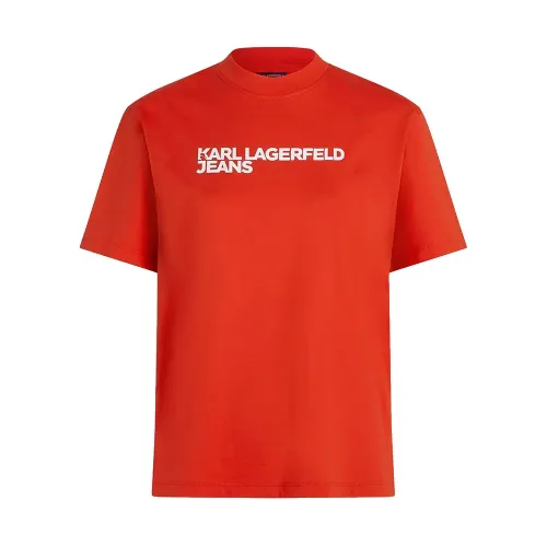 KARL LAGERFELD JEANS A1W17005 Regular 에센셜 반팔 티셔츠 142685056