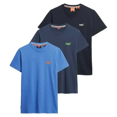 슈퍼드라이 에센셜 Logo Embroidered 반팔 티셔츠 3 팩 142686785