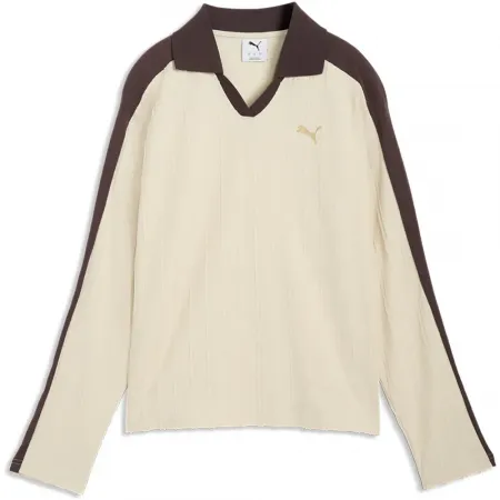 푸마 T7 Relaxed Fit 긴 소매 폴로 142742445