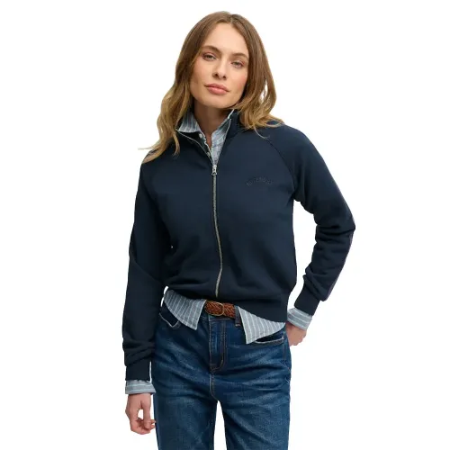 슈퍼드라이 에센셜 Logo Track 풀지퍼 스웨터 142784842